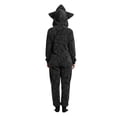 thumbnail image 4 of Demogorgon Costume Onesie Pajamas – Fuzzy Fleece Hooded Jumpsuit, Warm Long Sleeve Cosplay Loungewear L, 4 of 8