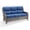 Gray/Blue, variant on Jentlehouse Outdoor Patio 3-Seat Sofa,Wicker Rattan Patio Couch with Deep Seat Thick Cushions High Back All-Weather Outdoor Sofa for Balcony Porch Deck Lawn