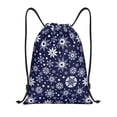 thumbnail image 1 of Saiise Snowflakes2 Pattern Sports Drawstring Backpack - String Swim Gym Bag with Wet Proof Pocket for Women&Men-Medium, 1 of 6