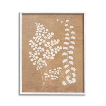Stupell Industries Boho Garden Sprigs Botanical & Floral Painting White Framed Art Print Wall Art, 16 x 20