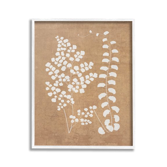 Stupell Industries Boho Garden Sprigs Botanical & Floral Painting White Framed Art Print Wall Art, 16 x 20
