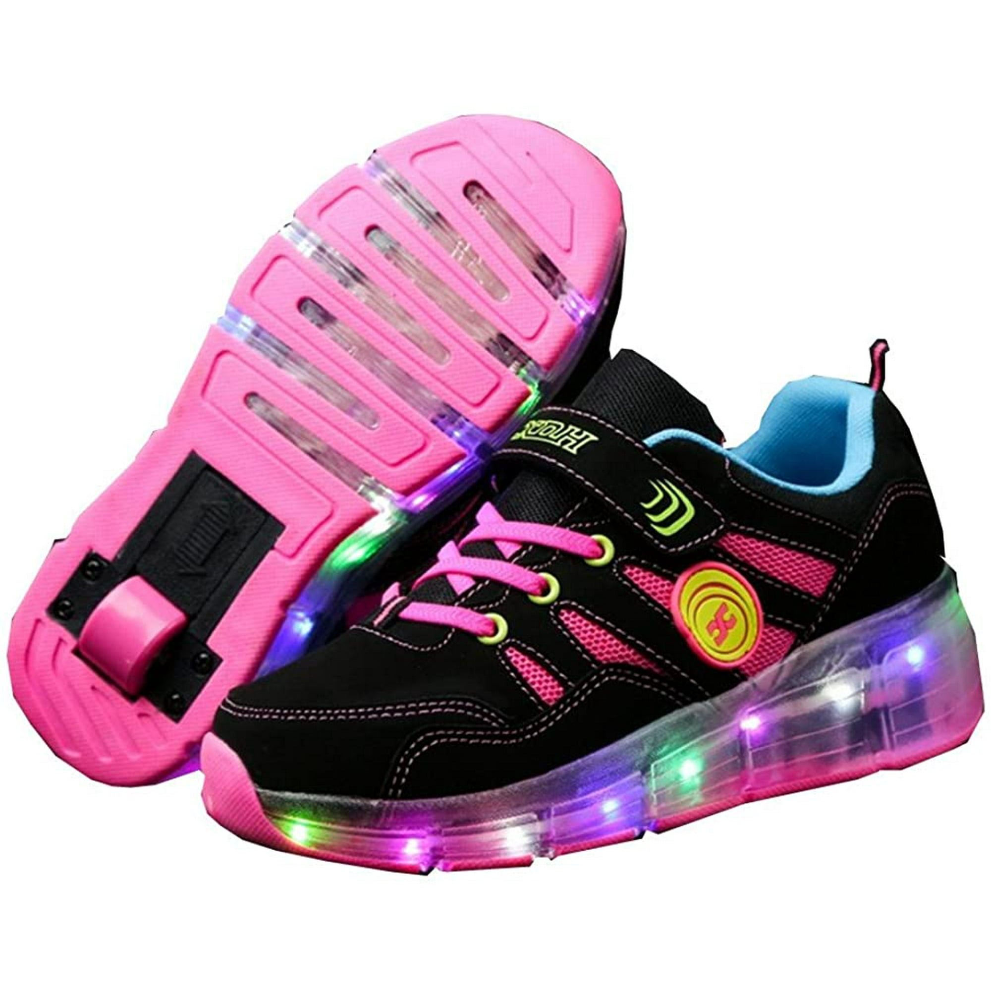 Roller Shoes Girls Sneakers Boys Roller Skate Shoes Kids Skateboarding Shoes  USB Charging Light Up Fashion Wheels Roller Skates | Walmart Canada