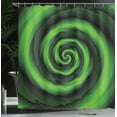 thumbnail image 4 of Ambesonne Green Shower Curtain, Abstract Spirals, 69"Wx84"L, Green, 4 of 5