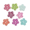 thumbnail image 6 of Raindrops 200Pcs Assorted Color Wood Buttons with Dotted Plum Pattern for Sewing Crafts, 6 of 7