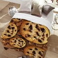 thumbnail image 3 of Cookie Blanket Food Throws Funny Gift for Kids Girl Boys Lightweight Fleece Throw Novelty Realistic Super Soft Comfy Gifts for Teens Women Men Flannel Bedding Sheet Blankets for Couch Sofa,60"x50", 3 of 6