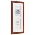 thumbnail image 4 of Gallery Solutions - 10"x20" Walnut Rectangular Photo Frame Wall Mount, for 5"x7" Pictures, 4 of 12