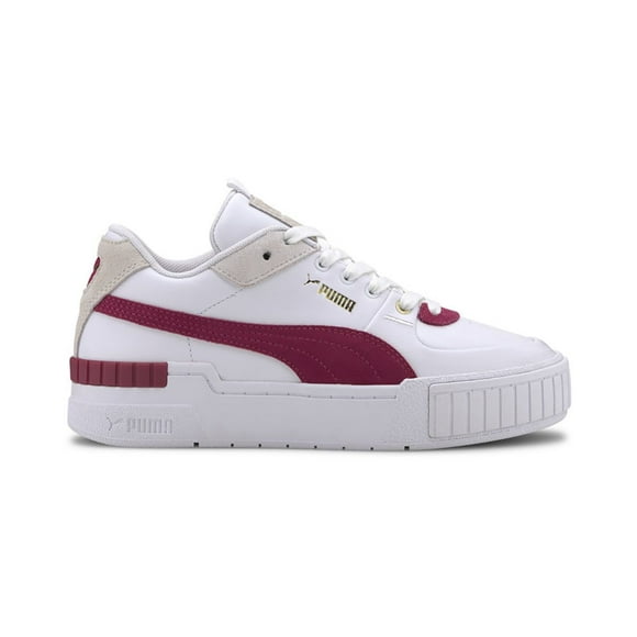 PUMA Women's Cali Sports Heritage Puma White/Cerise Sneakers 37308004<span> - </span>7