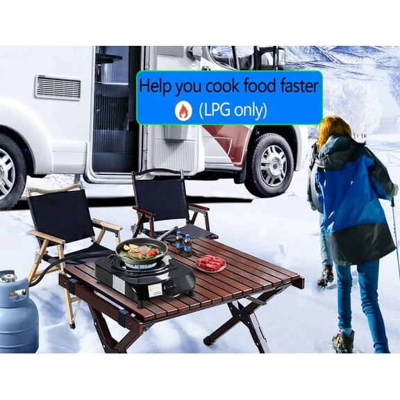 Single Burner Propane Stove with LPG CSA Hose 13,000 BTU