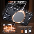 thumbnail image 3 of Diseñado para Funda Magnética para iPhone 15, Compatible con Magsafe, Prueba de Caída de 10 pies Resistente y Resistente, Soporte de Anillo Giratorio 360, Funda de Teléfono de Protección, 3 of 7