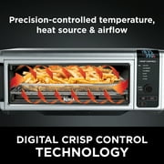 Ninja Foodi 6-in-1 9-Slice Countertop Toaster Oven, Air Fryer, Bake w/ Digital Crisp Control Technology, SP080 Stainless Steel