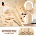 thumbnail image 3 of Uxcell 1/4"x1 9/16" Wood Dowel Pins,120 Pack Fluted Wooden Dowel Pin Straight Groove for Furniture Art Crafts Projects, 3 of 6