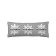thumbnail image 2 of Hello Winter Throw Pillow Cover, Seasonal Snowflake Grey Christmas Rectangle Decorative Pillow Case Protector Soft Cushion Cover Lumbar Pillowcase for Couch Sofa Bedroom Car Chair Decor 20x54 Inch, 2 of 8