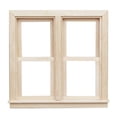 thumbnail image 1 of Ventana de casa de muñecas en miniatura, diseño de madera a escala 1:12 que se puede abrir, 1 of 1