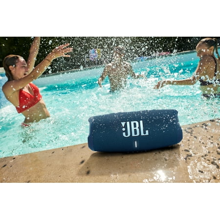 JBL Charge 5 Portable Waterproof Speaker with Powerbank, Red