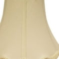 thumbnail image 5 of 16" Ivory Slanted Scallop Bell Monay Shantung Lampshade, 5 of 6