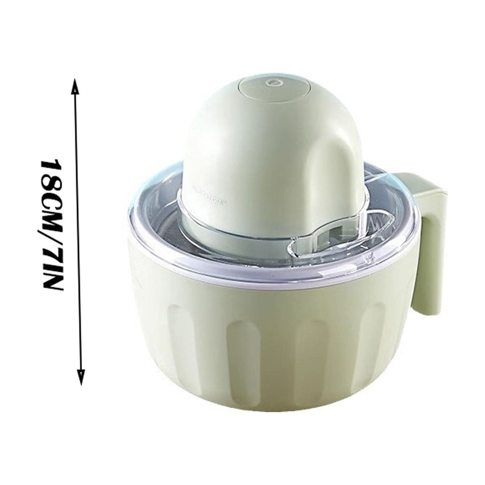 Swirl Cup Ice Cream Maker Mug, Rechargeable Ice Cream Maker, Portable Automatic Homemade Yogurt Sorbet Machine, USB Charged Dessert Maker for Home Kids, Green