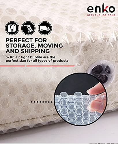 2 Pack enKo 12 inch x 72 feet Bubble Cushioning Wrap Roll Perforated 20 Fragile Sticker Labels for Moving Shipping Packing Boxes Supplies 2 Pack enKo 12 inch x 72 feet Bubble Cushioning Wrap Roll Perforated 20 Fragile Sticker Labels for Moving Shipping Packing Boxes Supplies