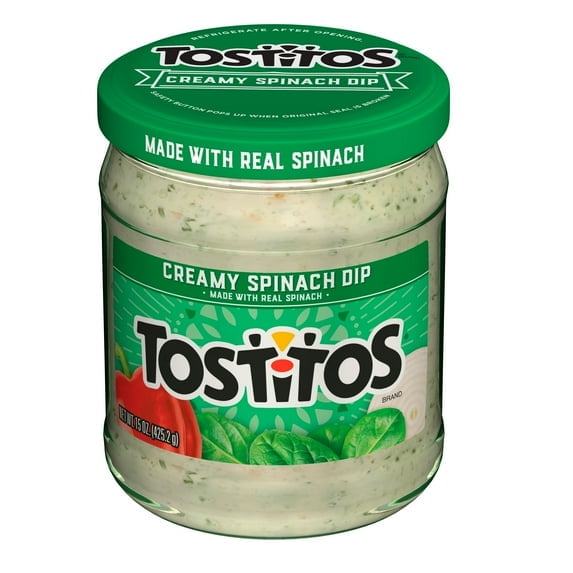 Tostitos Creamy Spinach Dip, 15 oz Jar (Pack of 4)