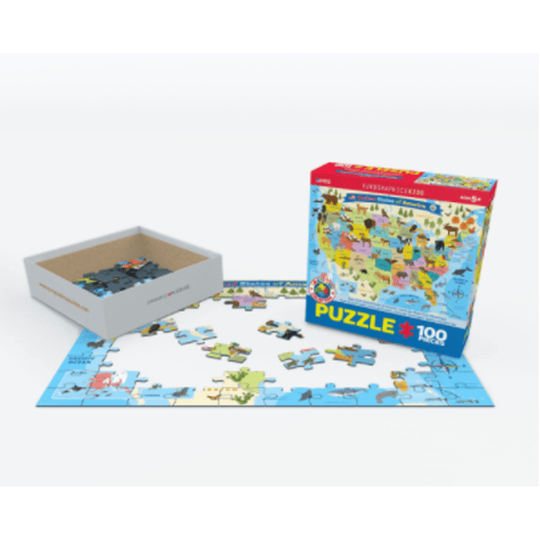 Eurographics Map of USA Jigsaw Puzzle, 200-Piece photo 2