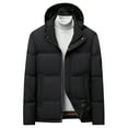 thumbnail image 4 of Daznico Winter Coats for Men,Winter Warm Thickened Down Alternative Coat for Business Casual Outdoor Windproof Lightweight Jacket,Size:5XL, 4 of 9