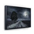 thumbnail image 3 of Designart 'A Full Moon Over Paved Road' Nautical & Coastal Framed Canvas Wall Art Print, 3 of 5