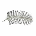 thumbnail image 4 of Black and Silver Metal Peacock Feather Wall Decor, 4 of 4