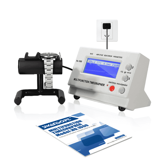 Timegrapher Multifunctional Watch SWANSOFT Tester, Watch Timing Machine for Watchmaker, Watch Calibration Tool for Mechanical Watches, No.1000