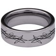 thumbnail image 4 of Abstract Dragon Tungsten Carbide Ring, 4 of 9