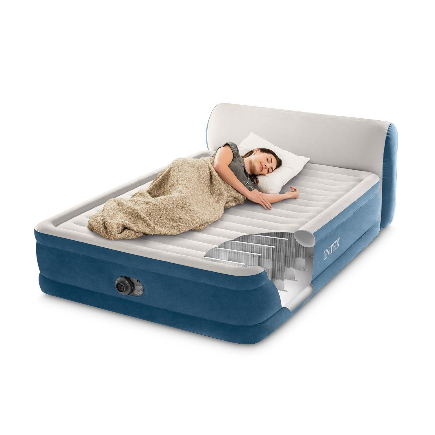ベッドフレーム Air mattress エアー ポリゴン］ベッドフレーム 本革（エコレザー） AI9602