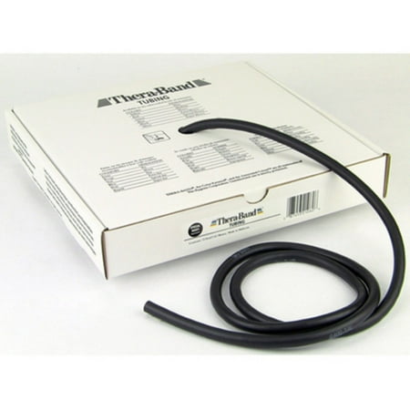 - TheraBand Professional Latex Resistance Tubing, 25 Foot, Black, Special Heavy, Advanced Level 1