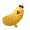 Banana, variant on ZELVINN Banana/Strawberry Shaped Kitchen and Bathroom Hand Towel Soft and Fast Drying Decorative Fruit Themed Washcloth
