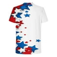 thumbnail image 3 of Jinhomg Mens Summer Tee Shirt 4Th July USA Flag Graphic T-Shirts Big And Tall Short Sleeve Crew Neck Tops 2025 American Star Striped Patriotic Pullover White XXXXL, 3 of 5