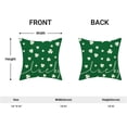 thumbnail image 6 of St.Patrick''s Day Green Pillow Covers 18x18 Set of 2 Lucky Shamrock Clover Throw Pillow Covers Decorations Spring Holiday Pillowcase Decor Gift Farmhouse Linen Cushion Cover for Sofa Couch Bed, 6 of 6