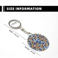 thumbnail image 3 of Naloa Colorful Butterfly1 Print Round Keychain Keychain Key Ring, Key Tag, Key Chain Bulk for Gift Accessories (Round), 3 of 7