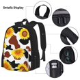 thumbnail image 3 of Fotbe Cow Print Sunflower Set Escolar 3 en 1 para Niños - Mochila Duradera con Lonchera Aislante y Estuche para Lápices - Mochila Escolar para Niños y Niñas, 3 of 7