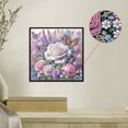 thumbnail image 3 of 5D DIY Con Forma Especial Parcial Mariposa Rosa 30x30cm, 3 of 9