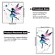 thumbnail image 3 of Adhesivos de pared de PVC, bailarina de ballet, hada y mariposa, 40 x 60 cm, 3 of 3