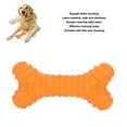 thumbnail image 5 of Dog Toothbrush Chew Toy,Dog Chew Toy Puppy Teething Bone Latex Teether Squeaky Comfortable Chewing for Pet Chewer Indoor Outdoor Play Teeth Cleaning (Orange), 5 of 9