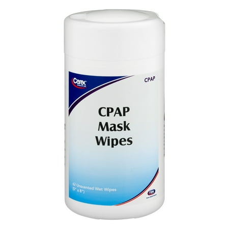 Carex CPAP Mask Wipes Unscented - 62 CT62.0 CT