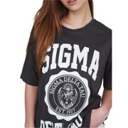 Ambar Women's Sigma Tshirt, Dark Grey,L - US