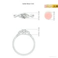 thumbnail image 5 of ANGARA Natural Diamond Crossover Ring in 14K White Gold for Women (Size-5.1mm| Color-I-J| Clarity-I1-I2) | April Birthstone, Anniversary, Jewelry Gift for Women | Natural Diamond Ring, 5 of 9