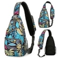thumbnail image 4 of UYYX Backpack For Women Lightweight Floral Leaf Print Sling Chest Bag Water Resistant Crossbody Bag for Commute（Multicolour）, 4 of 5