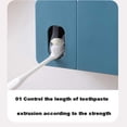thumbnail image 3 of Xingzhi Automatic Toothpaste Dispenser Punch-free Wall Tooth Paste Squeezer Light Blue, 3 of 6