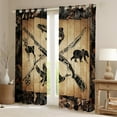 thumbnail image 2 of Hunting And Fishing 30%-50% Blackout Curtains 52"Wx63"L Tree Branches Camo Window Curtains For Bedroom,Woodland Wildlife Bass Fish Duck Bear Deer Rustic Farmhouse Cabin Curtains 2 Panels, 2 of 6