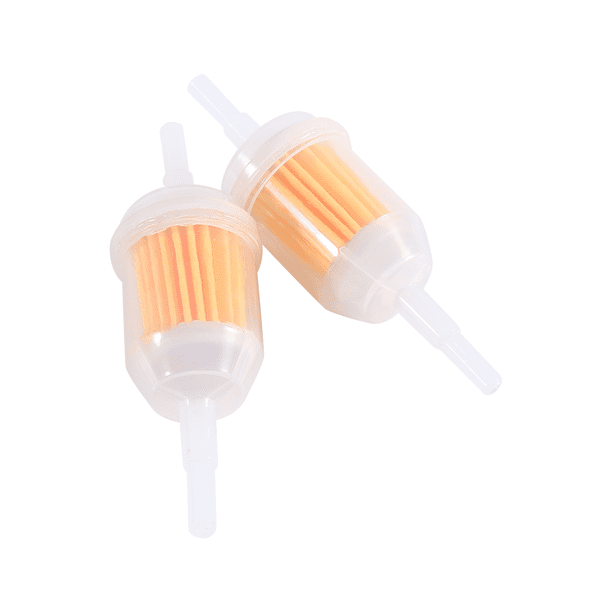 Filtro de combustible en l¨ªnea de gas 2 piezas Motor de coche universal Tubo en l¨ªnea de gasolina Filtro de combustible reutilizable 6 Manguera de 8 mm Amarillo ANGGREK Cocina, Decoración y Otros