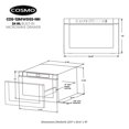 thumbnail image 3 of Cajón para Microondas Incorporado de 24 Pulgadas, 1,2 cu. Ft.. Pies de Capacidad en Acero Inoxidable, 3 of 5