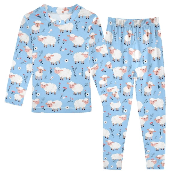 Christmas Pajamas Sheep Cute Comfortable Cotton Two-piece Christmas Pajamas Set