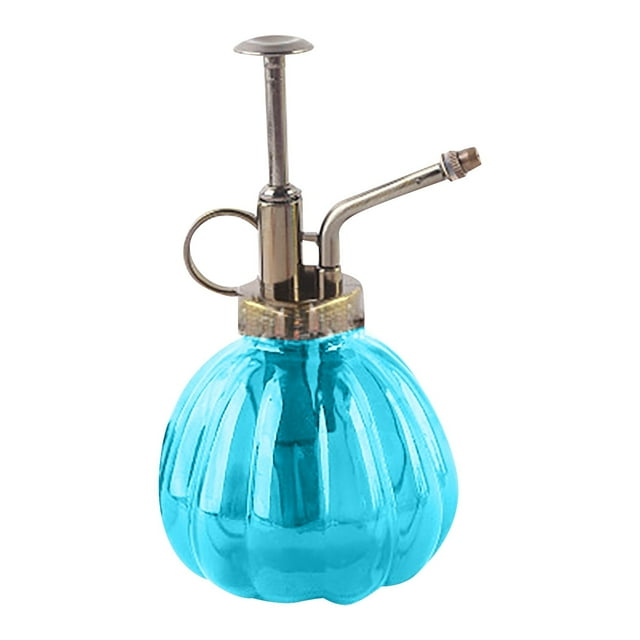 SIfdSeng Watering Can Outdoor Cute Hand Pressure Watering Can Glass Watering Sprayer Colorful Transparent Glass Pumpkin Sprinkler Plant Watering Small Watering Cans Bulk