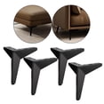 thumbnail image 3 of 4 piezas de muebles triangulares de resistencia patas de sofá patas de silla patas de repuesto patas de pequeña escritorio de silla, Negro 15cm Macarena Patas del gabinete del sofá, 3 of 8