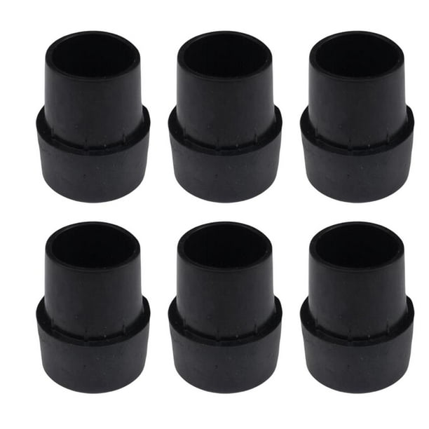 Cubiertas redondas para patas de trampolín, de goma, antideslizantes, para mesas, sillas y patas de madera. 6 piezas